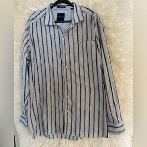 Tommy Bahama Space Dye Cowboy Men’s Long Sleeve Button Down Shirt. Size XXL